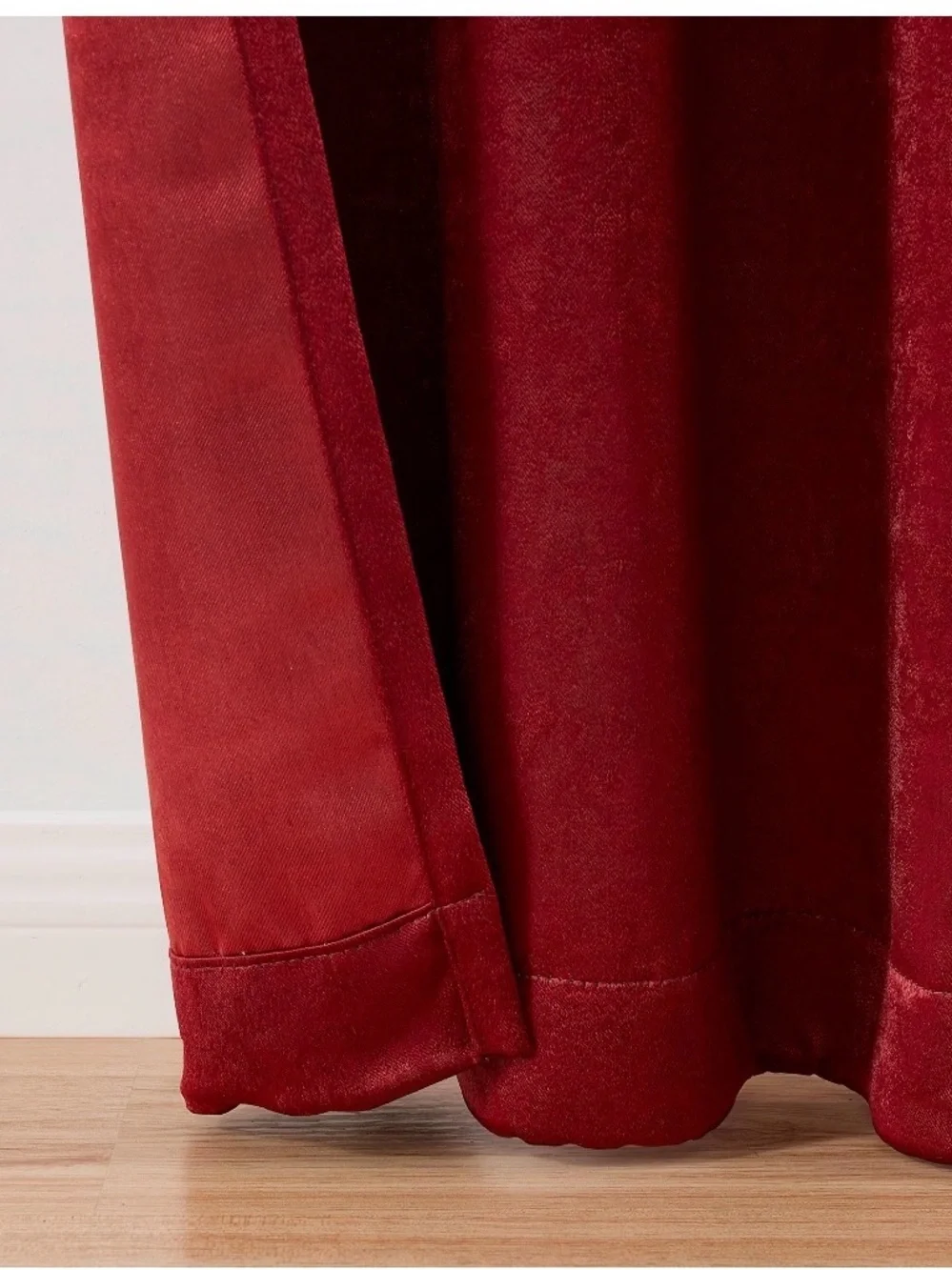 Mainstays Shimmer Red Pocket 99% Blackout Curtains Set of 2